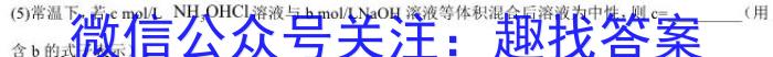 NT2023届普通高等学校招生全国统一考试模拟试卷(一)(新高考)化学