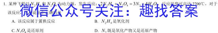 2023年普通高等学校全国统一模拟招生考试 新未来4月高二联考化学