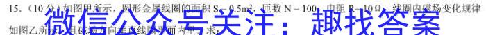 2023年普通高等学校全国统一模拟招生考试 高三新未来4月联考物理.