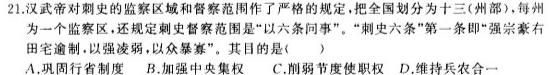 陕西省西安市西咸新区2023年初中学业水平考试模拟试题（一）B版历史
