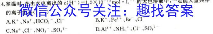 安徽第一卷·2022-2023学年安徽省八年级教学质量检测(六)化学