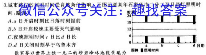 云南省2023届3+3+3高考备考诊断性联考卷（二）s地理