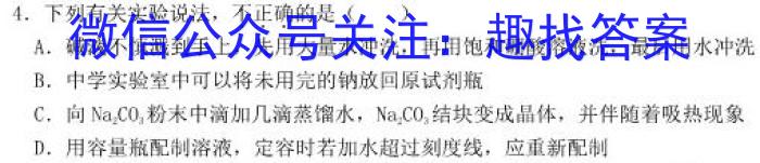 2025届湖南大联考高一年级4月联考化学