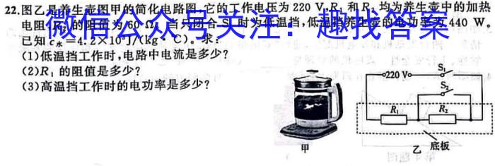 衡中文化2023年衡水新坐标·信息卷(三)物理`