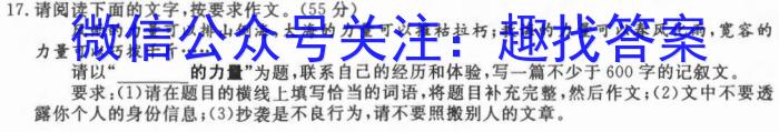 2023届大湾区普通高中毕业班联合模拟考试(二)语文