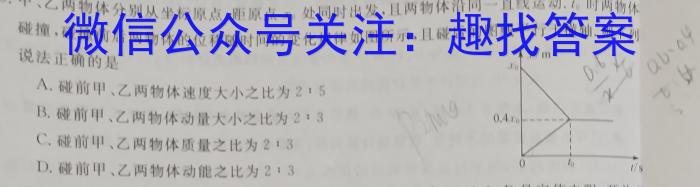 2023普通高校招生全国统一考试·全真冲刺卷(四)物理.