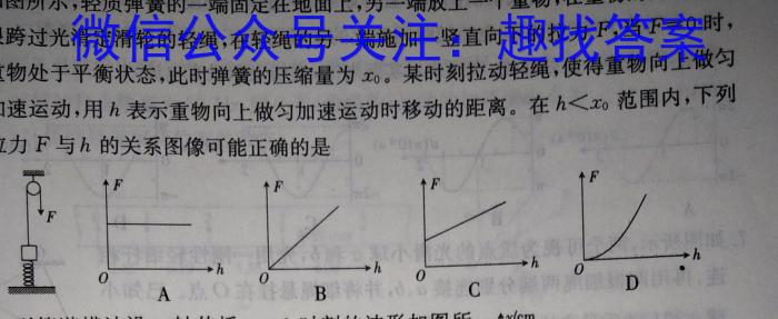 2023届山西省高三试题4月联考(23-365C)q物理