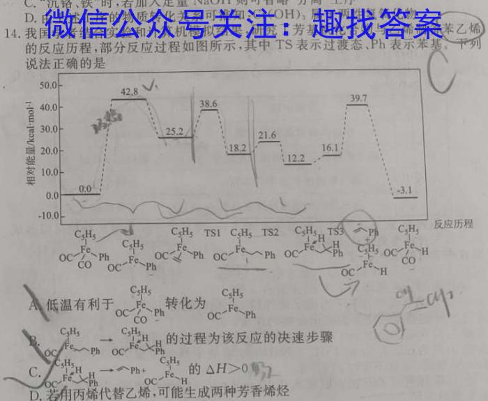 河北省2022-2023学年第二学期高二年级期中考试(23554B)化学