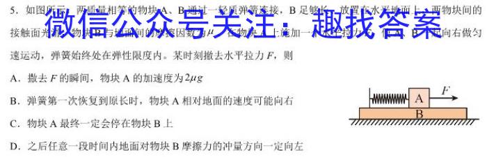 2023届衡中同卷 信息卷 新高考/新教材(四)物理.