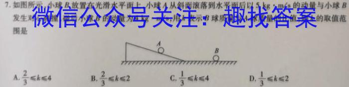 陕西省2023年最新中考模拟示范卷（六）f物理