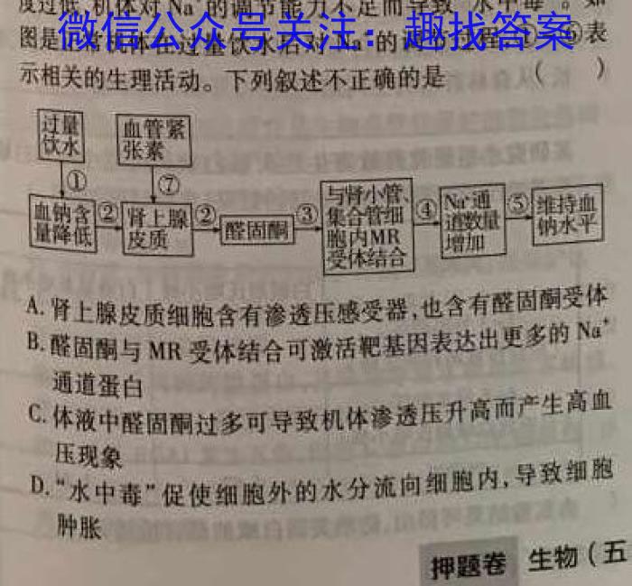 重庆三校高2024届拔尖强基联盟高二下半期联合考试(202304)生物