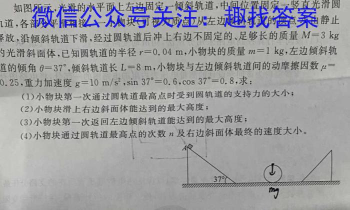 陕西省2023年高考全真模拟试题（二）q物理