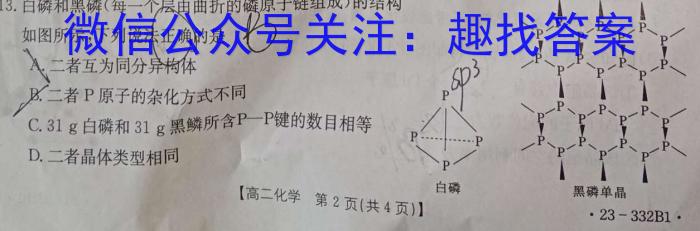 衡水金卷先享题2023高三二轮复习专题卷新教材化学