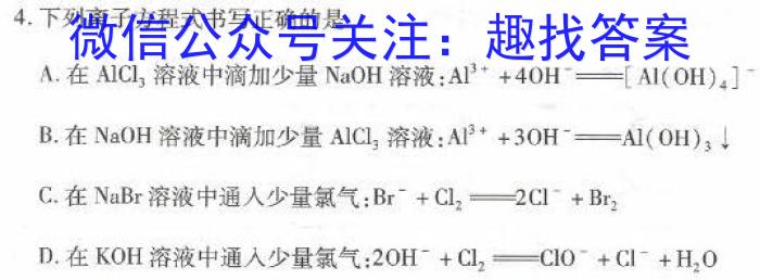江淮名卷·2023年中考模拟信息卷（五）化学
