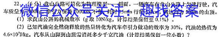 江淮名卷·2023年中考模拟信息卷(三)3l物理