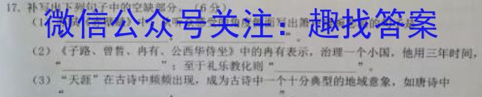 安徽省滁州市明光市2023年九年级第一次模拟考试语文