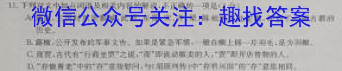 2023年河北省初中毕业生学业考试模拟(五)语文