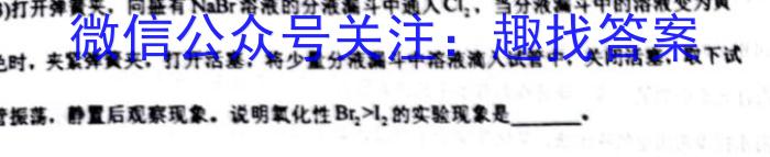 2023年广东大联考高三年级4月联考（23-415C）化学