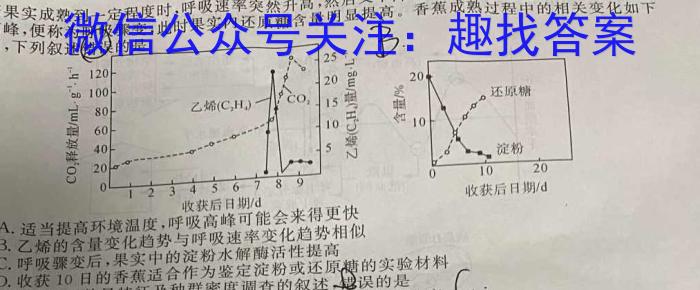 2023年辽宁大联考高一年级4月联考（23-398A）生物试卷答案