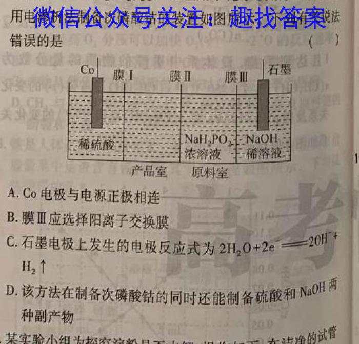 2023年广东大联考高三年级4月联考（478C·G DONG）化学