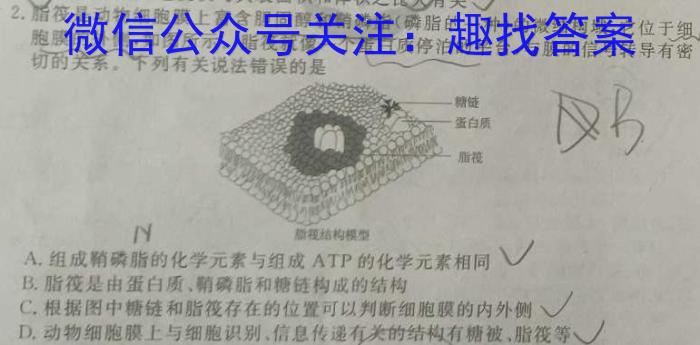 2023高考冲刺试卷 新高考(一)生物