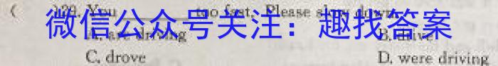 陕西省2023年初中学业水平考试模拟试题（二）英语