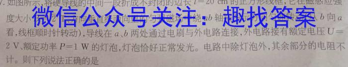 2023年湖北省新高考信息卷(四)物理.