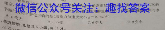 2023年吉林大联考高三年级4月联考（478C）物理.