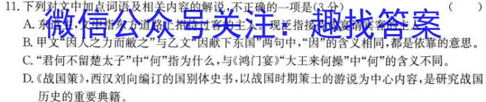 2023年山西省初中学业水平测试靶向联考试卷（三）语文