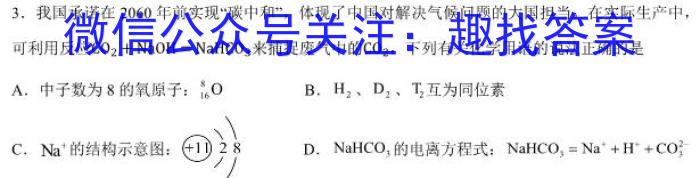 陕西省2023年第五次中考模拟考试练习化学