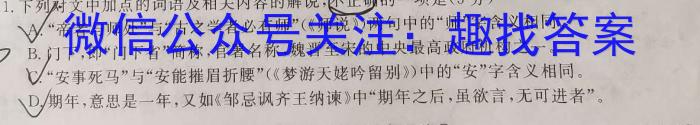 2023年高二年级九师联盟湖北省期中考试语文