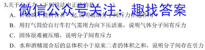 来安县2023届九年级“一模”试卷物理.