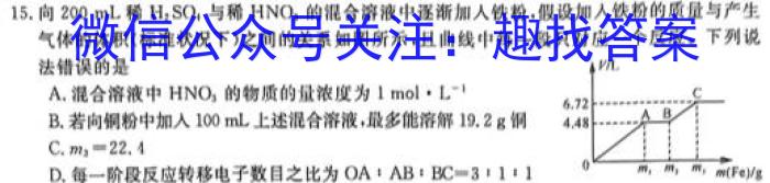 [遂宁三诊]四川省2023年四月遂宁三诊模拟考试一化学
