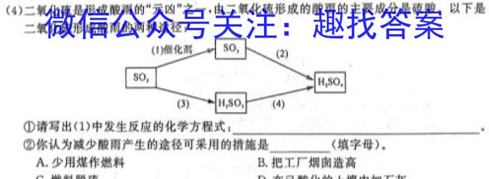 2023年普通高等学校招生全国统一考试信息模拟测试卷(新高考)(三)化学