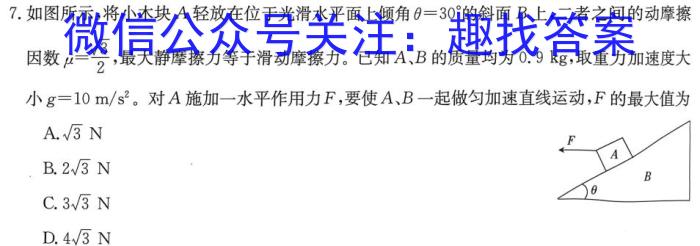 江西省2023届九年级江西中考总复习模拟卷（三）f物理