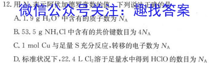 XCS2023年河南省第一次中招模拟考试试卷化学