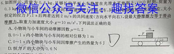 2023普通高等学校招生全国统一考试·冲刺预测卷XJC(五)5.物理