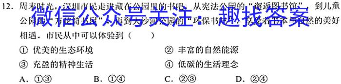 陕西省2023届临潼区、阎良区高三年级模拟考试（4月）s地理