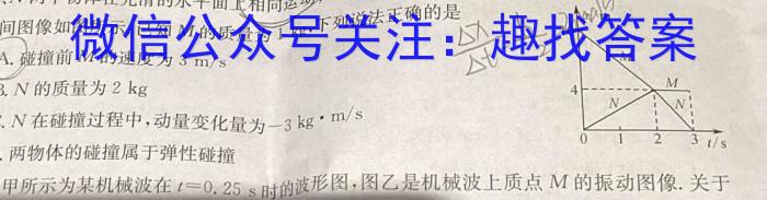 广西省2023年春季学期高二期中检测试卷(23-394B)q物理