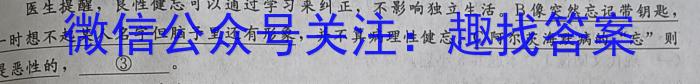 2023年普通高等学校招生全国统一考试仿真模拟卷(T8联盟)(六)6语文