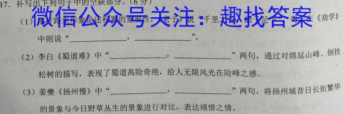 2023届河北省高三4月联考语文