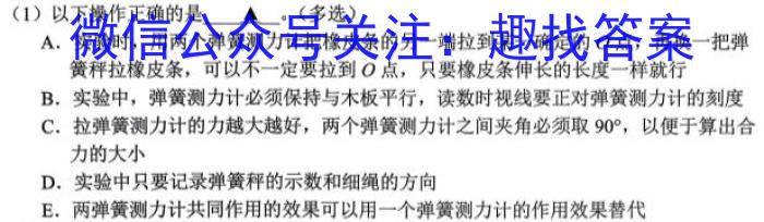 名校之约•安徽省2023年中考导向八年级学业水平测试（三）物理.