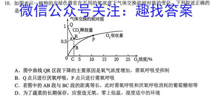 2023年普通高等学校招生全国统一考试标准样卷(四)生物