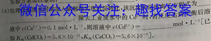 2023年商洛市第二次高考模拟检测试卷（23-390C）化学