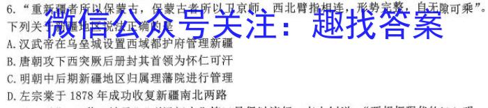 安徽省2022-2023学年度八年级下学期期中综合评估（6LR）历史