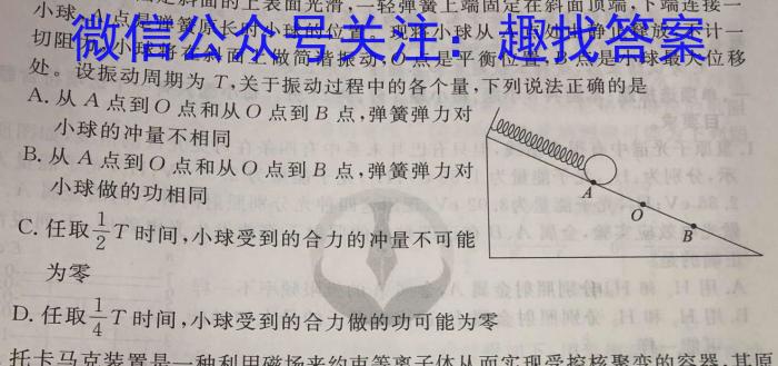 2023年陕西省初中学业水平考试·全真模拟（四）A卷f物理