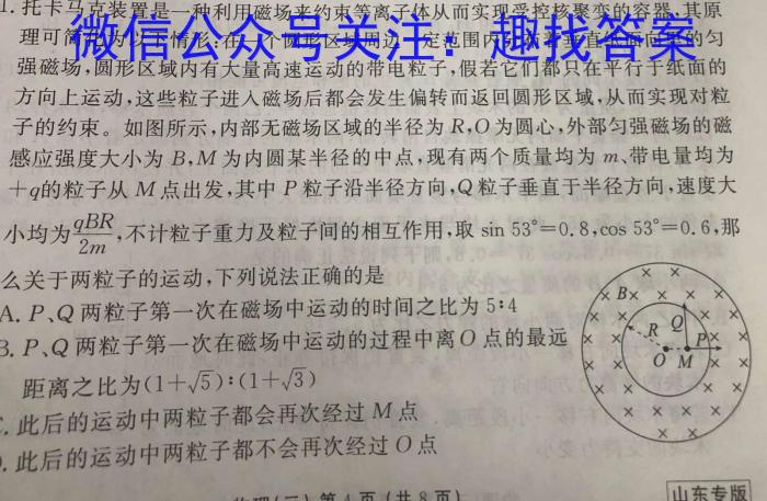 安师联盟2023年中考权威预测模拟考试（八）物理.