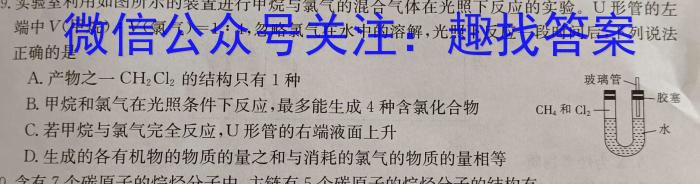 沧衡八校联盟高二年级2024~2023学年下学期期中考试(23-387B)化学