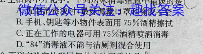 2023年湖北省新高考信息卷(一)化学