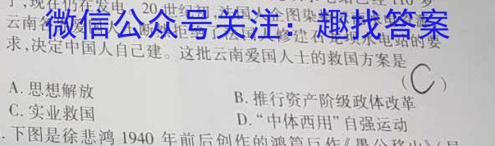 河南省驻马店市2023届九年级下期第一次质检测试题历史